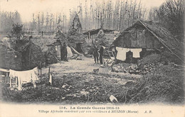 Muizon          51     Guerre14/18     Village Africain Construit Par Les Artilleurs         (voir Scan) - Sonstige & Ohne Zuordnung