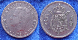 SPAIN - 5 Pesetas 1975 *80 KM# 807 Juan Carlos I (1975-2014) - Edelweiss Coins - Other & Unclassified