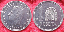 SPAIN - 1 Peseta 1987 KM# 821 Juan Carlos I (1975-2014) - Edelweiss Coins . - Andere & Zonder Classificatie