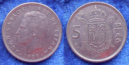 SPAIN - 5 Pesetas 1989 KM# 823 Juan Carlos I (1975-2014) - Edelweiss Coins - Andere & Zonder Classificatie