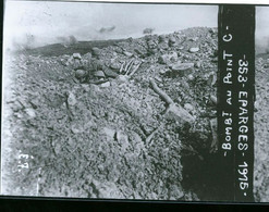 EPAGNES TRANCHEES  1914  ETC GRANDE PHOTO    MILITAIRES PHOTO 18 X 24 CM - Zonder Classificatie