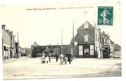 SAINT-ÉTIENNE Du ROUVRAY - Rues A. Cécile Et L. Carnot - Place - Tramway - Saint Etienne Du Rouvray