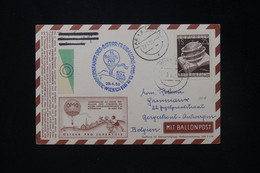 AUTRICHE - Carte Par Ballon En 1956 De Wien Pour La Belgique, Voir Cachets - L 80729 - Per Palloni