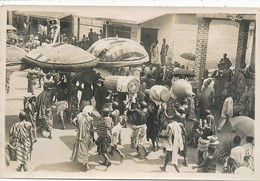 Real Photo Gambia  Street Band And Dancers With Huge Drums.  . Tambours Enormes . Danse - Gambie