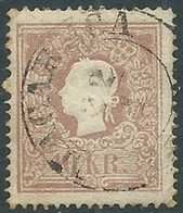 1859 AUSTRIA IMPERO USATO EFFIGIE 10 K - RD32-2 - Used Stamps