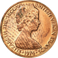 Monnaie, BRITISH VIRGIN ISLANDS, Elizabeth II, Cent, 1974, Franklin Mint - Isole Vergini Britanniche