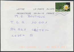 France - Timbre Adhésif YT A171 Seul Sur Lettre Oblitération TOSHIBA - Covers & Documents