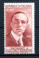 1955 REP. IT. SET MNH ** - 1946-60: Nieuw/plakker