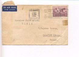 YT N°5 Sur Lettre Pour La France - Storia Postale