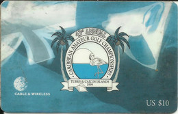 Carte Telephonique , Caribbean Golf Championships - Turcas Y Caicos (Islas)