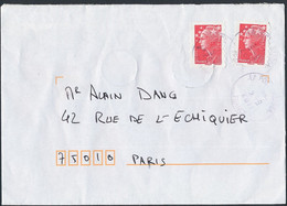 France - Timbre Adhésif YT A175 X 2 Sur Lettre Oblitération Manuelle Cachet Rond - Storia Postale