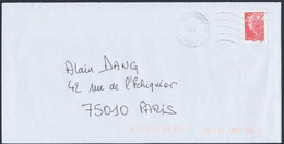 France - Timbre Adhésif YT A175 Seul Sur Lettre Oblitération NEC - Lettres & Documents