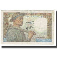 France, 10 Francs, 1946, 1946-09-26, TTB, Fayette:8.15, KM:99e - 10 F 1941-1949 ''Mineur''