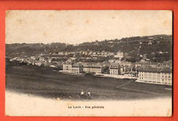 ZBY-08  Le Locle  Vue Générale. Petie Animarion Au Premier Plan. Cachet Militaire Bataillon 11 En 1913 - Le Locle