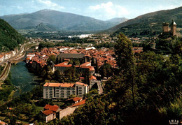 5157 Carte Postale FOIX La Ville Vue Sur La Vallée De L'Ariège, Et Le Château       09 Ariège - Foix