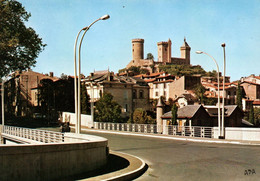 5163 Carte Postale FOIX  Le Château Et Le Nouveau Pont Sur L' Ariège          09 Ariège - Foix