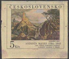 CZECHOSLOVAKIA (1984) Kokorin Castles. Die Proof In Color. Painting By Manes. Scott No 2538, Yvert No 2612. - Probe- Und Nachdrucke