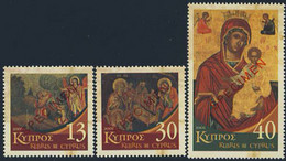 CYPRUS (2005) Christmas Themes. Set Of 3 Overprinted SPECIMEN. Scott Nos 1045-7. - Andere & Zonder Classificatie