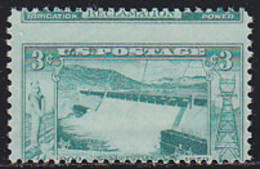 U.S.A. (1952) Grand Coulee Dam. Misperforation Resulting In Bottom Of Stamp Appearing At Top. Scott No 1009 - Plaatfouten En Curiosa