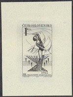 CZECHOSLOVAKIA (1965) Woman Flag Twirler. Die Proof In Black. 3rd Spartakaid, "Movement And Beauty". Scott No 1276 - Proofs & Reprints
