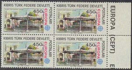 NORTHERN CYPRUS (1978b) Reservoir, Nicosia. Block Of 4 Overprinted ORNEK (specimen). Scott No 56, Yvert No 47 - Other & Unclassified