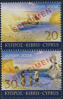 CYPRUS (2004) Amphitheater. Nude Sculpture. Set Of 2 Overprinted SPECIMEN. Scott Nos 1019-20. - Andere & Zonder Classificatie