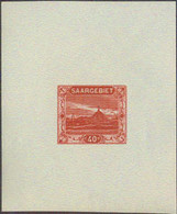 SAAR (1921) Slag Pile At Volklingen. Die Proof In Issued Colors Printed On Thin White Paper. Scott No 73, Yvert No 58. - Andere & Zonder Classificatie