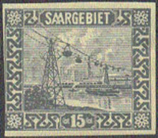 SAAR (1922) Cable Railway, Ferne. Die Proof In Unissued Colors. Signed NEY. Scott No 102, Yvert No 86. Hinged. - Otros & Sin Clasificación