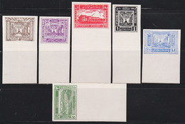 AFGHANISTAN (1932) Formation Of National Council. Set Of 6 Imperforate Proofs On Chalky Paper. Scott Nos 263-8. - Afghanistan