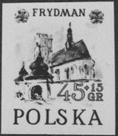 POLAND (1952) Frydman. Black Print. Scott No B85, Yvert No 672. - Proofs & Reprints