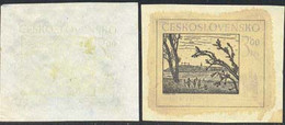 CZECHOSLOVAKIA (1978) Bratislava In 1955. Pair Of Die Proofs, One Very Faint, 2nd In Black. Scott No 2174 - Proofs & Reprints