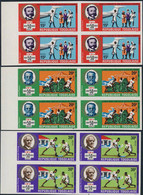 TOGO (1969) Red Cross Societies Series. Set Of 6 Imperforate Blocks Of 4. Scott Nos 689-92,C113-4. - Togo (1960-...)