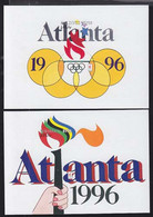 MALDIVES (1996) Atlanta Olympics Flame & Torch. Set Of 2 Imperforate S/S. Scott Nos 2132-3. - Maldives (1965-...)