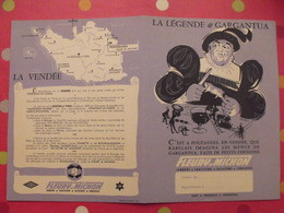 Protège-cahier Fleury-Michon. La Légende De Gargantua. Grimaud. Pouzauges Concarneau. Conserves Salaisons Saucissons - Book Covers