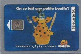 FR.- France Telecom. Télécarte. On Se Fait Une Petite Bouffe? ORANGINA SECOUE LA TABLE. FLUNCH. . 50 Unités. - Levensmiddelen