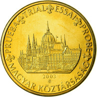 Hongrie, Fantasy Euro Patterns, 50 Euro Cent, 2003, FDC, Laiton - Essais Privés / Non-officiels
