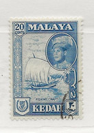 Malaysia - Kedah, 1959, SG 110, Used - Kedah