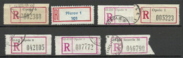 POLEN Poland Air Mail Labels Flugpost-Zettel Opole Szczecin Prerov - Ohne Zuordnung