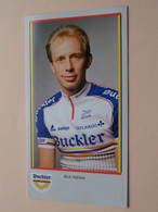 JELLE NIJDAM ( BUCKLER Cycling Team ) Publi Folder Reclame ( Bucker Beer ) ! - Cyclisme