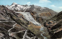 Grimsel Und Furkastrasse Rhonegletscher Mit Galenstrock - Lens