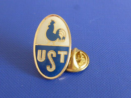 Pin's Rugby - UST - Club Tours Indre Et Loire - Coq Tricolore Sportif (PJ41) - Rugby