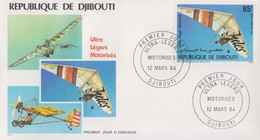 Enveloppe  FDC  1er  Jour    REPUBLIQUE   De   DJIBOUTI    Ultra - Légers   Motorisés    1984 - Andere (Lucht)
