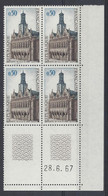 SAINT QUENTIN N° 1499 - BLOC De 4 COIN DATE - NEUF SANS CHARNIERE - 28/6/67 - 1960-1969