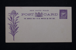 NEW SOUTH WALES - Entier Postal Illustré Fleur Non Circulé - L 80784 - Covers & Documents