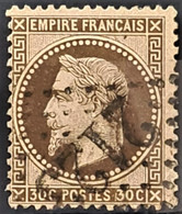 FRANCE 1867 - Canceled - YT 30b - 30c - 1863-1870 Napoleon III With Laurels