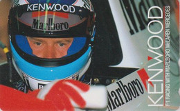 Delcampe - TC JAPON / 110-011 - MIKA HÄKKINEN - Pilote VOITURE Formule 1 F1 / FINLAND - Racing CAR Adv. JAPAN Phonecard - 3420 - Autos