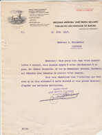 Lettre Illustrée Cheval 1917 JOSE MARIA QUIJANO Acero Martin Siemens  Forjas De Los Corrales De Buelna Santander Espagne - Espagne