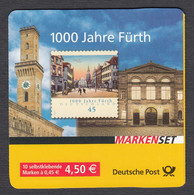 Germany 2007 -- 1000 Years Fürth -- Mi: MH66 -- MNH** - 2001-2010