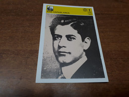 Svijet Sporta Card - Chess, Jose Capablanca    94 - Andere