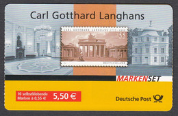 Germany 2007 -- Carl Gotthard Langhals -- Mi: MH70 -- MNH** - 2001-2010